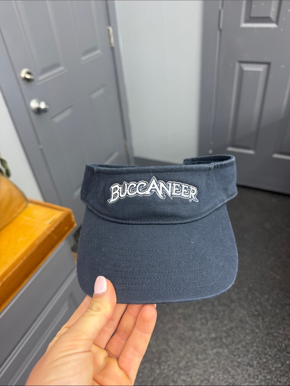 Buccaneer Blinn Embroidered Navy Visor - women’s Sport Visor